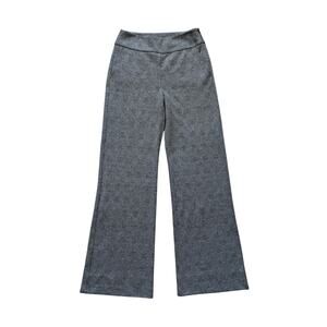 Cabi Trousers Pants Womens 8 Gray Plaid Wide Leg Career Work Academia Preppy